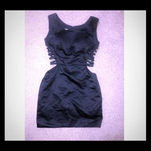 Black dress cut out sides